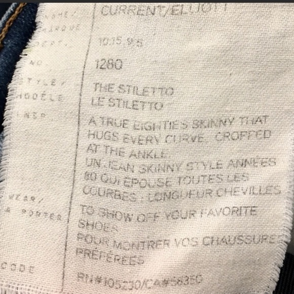 Current/Elliot “Stiletto” Skinny Jeans - Picture 14 of 16